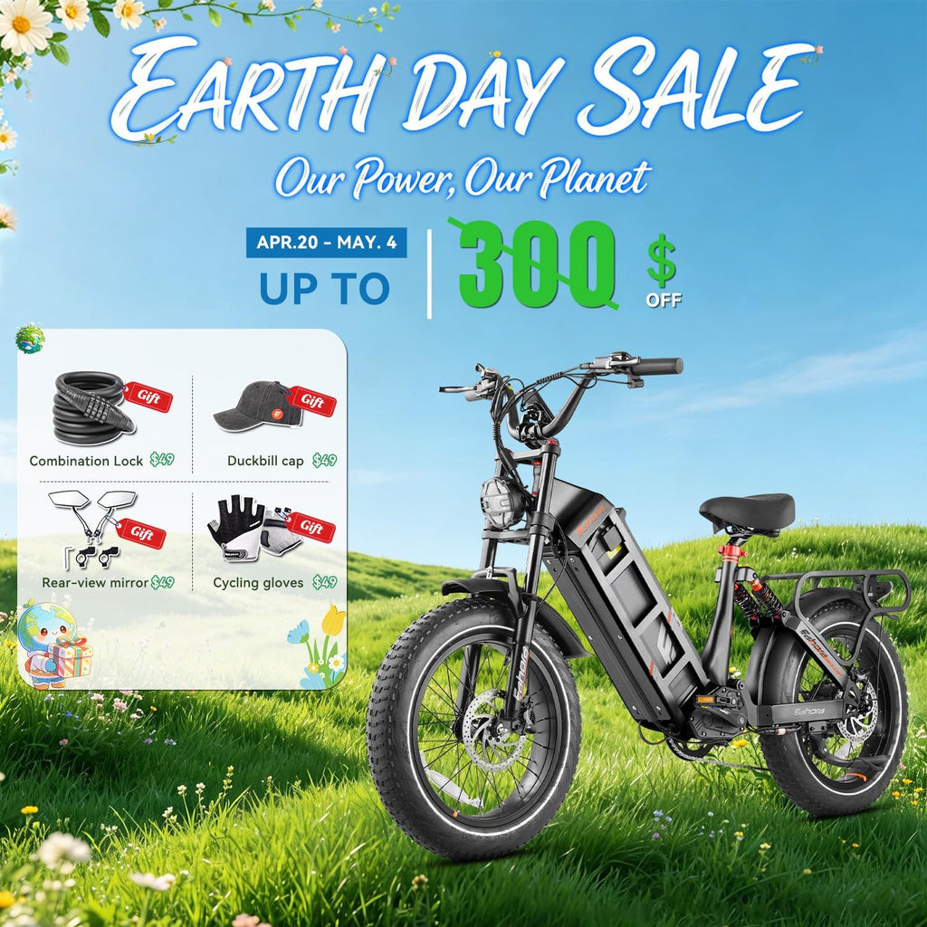 2026 eAhora Juliet Pro 2 Electric Bike for Adults, Peak 5400W Dual Motor, 43Mph, 60V 70Ah Battery for 220 Miles Range, 20' Fat Tires, APP, Commuting & Delivery