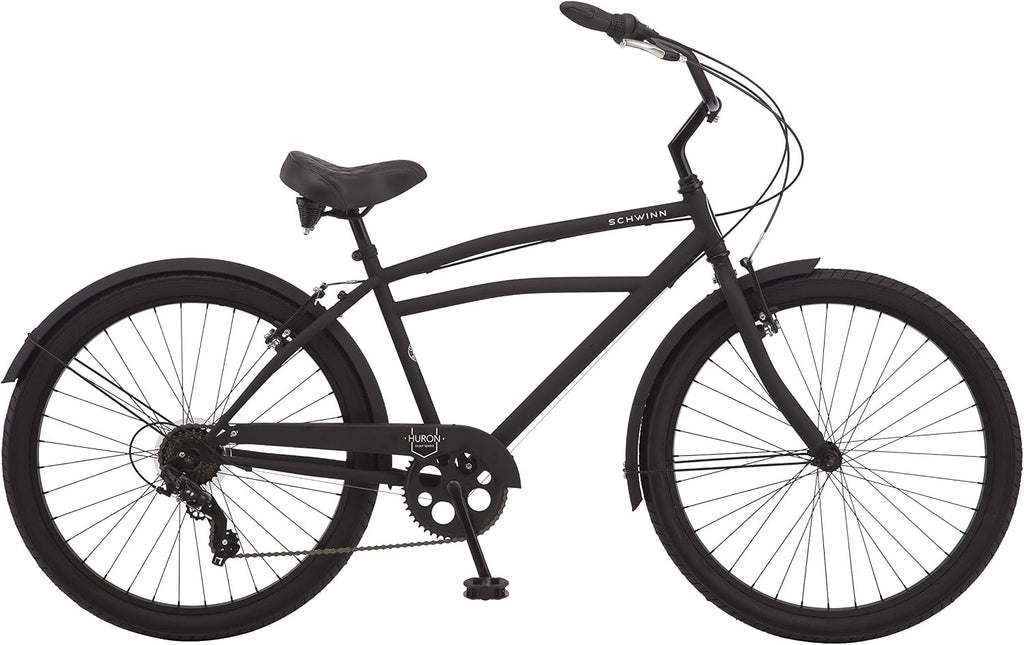 Schwinn Cruiser Bike, 26 Inch Bike for Women and Men, Beach Cruiser Bicycle, Linear Pull Brakes, Comfortable Padded Seat, Upright Riding Position, Adult Bicycle