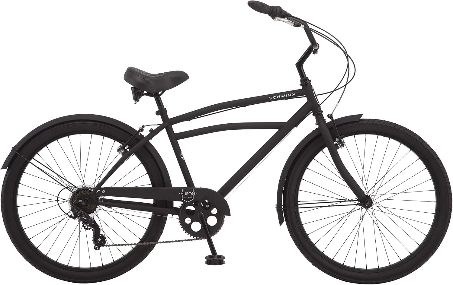 Schwinn Cruiser Bike, 26 Inch Bike for Women and Men, Beach Cruiser Bicycle, Linear Pull Brakes, Comfortable Padded Seat, Upright Riding Position, Adult Bicycle