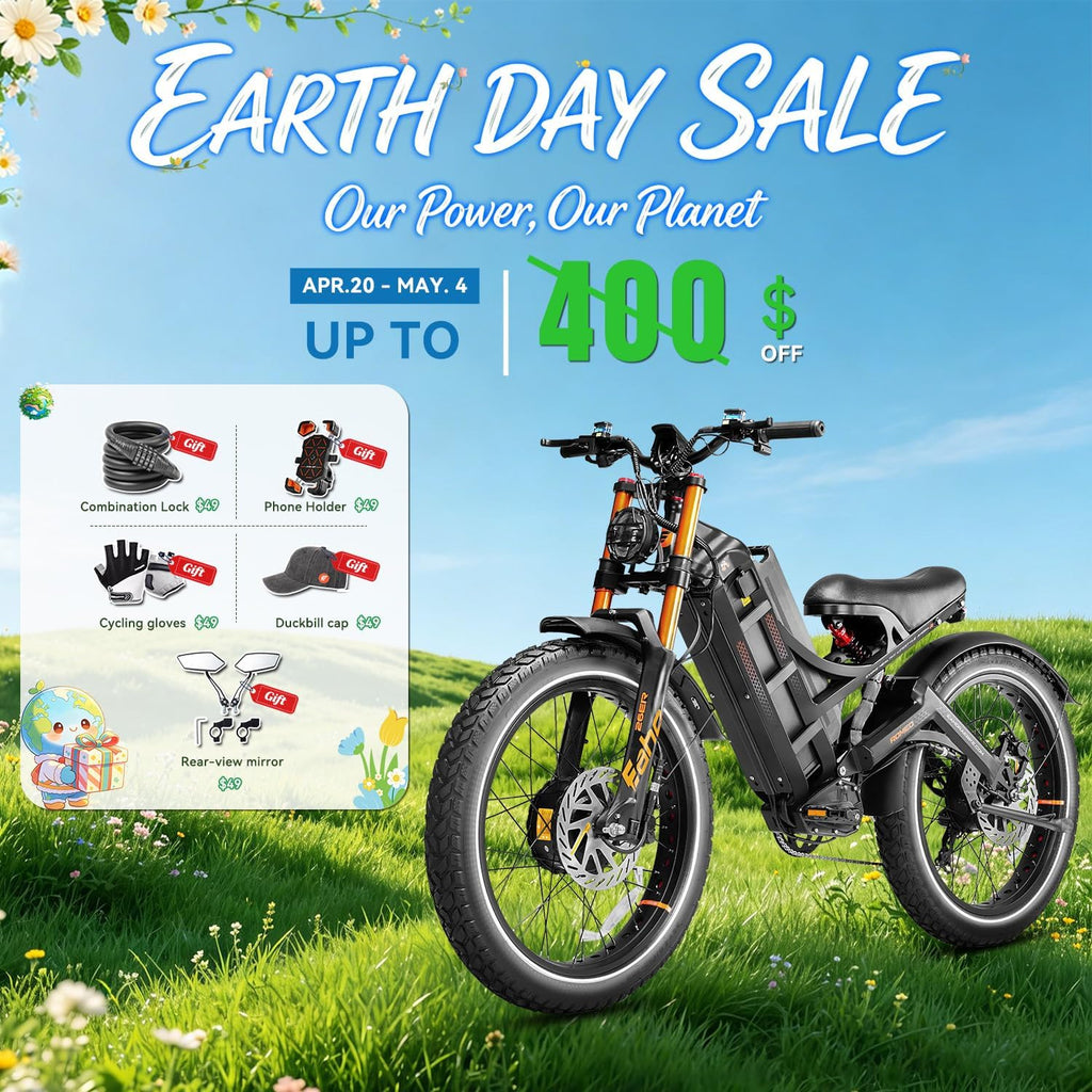 2026 eAhora Romeo Pro 3 Electric Bike for Adult, Peak 5600W Dual Motor, 50mph, 60V 80Ah Battery, 250 Miles Long Range, 26'*4.0 Fat Tire, Air Suspension, App, Commute, Delivery, All-terrian