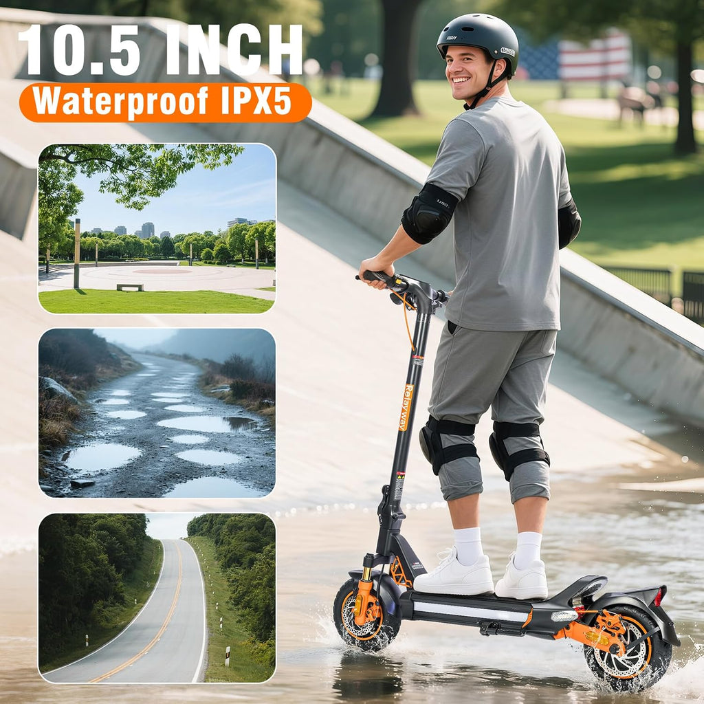 Off Road Electric Scooter Fast Speed 30 Mph, Long Range 40-50 Miles, 300+ lb Capacity