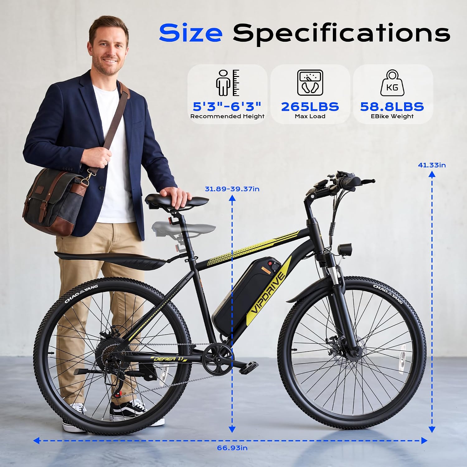 Electric Mountain Bike for Adults, 750W Peak Motor, 22 MPH Commuter Electric Bike, 48V Battery, 50Miles, 24'/26' E-Bike, 7-Speed, Front Suspension, UL Certified