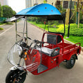 Adult Tricycle Cover Electric Tricycle Covers Tricycle Frame Canopy, Protect 3-Wheel Bike from Rain,Dust,Debris,and Sun, for Outdoor Riding(Blue B)
