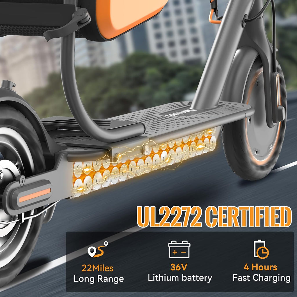 Aovowheel Electric Scooter for Adults, Folding E Scooter with 250W-500W Motor 16-24 Mph Top Speed, Max 15-60Miles Long Range,6.5''/8.5''/10''/14'' Solid Tires Commuting Scooters, Dual Brakes