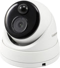 Swann Home Security Camera,PoE Cat5e NVR 4K HD Video, Indoor or Outdoor Wired Surveillance CCTV Dome,Color Night Vision,Heat Motion Detection,Metal Housing,Local Storage