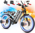 eAhora 2026 Romeo Pro3/2 50/46Mph Ebike 5600/4000W Dual Motor 200+Miles Electric Bike for Adults, 52V/70Ah 60V/80Ah Long Range 26 * 4.0' Fat Tire Full Suspension Electric Mountain Bike