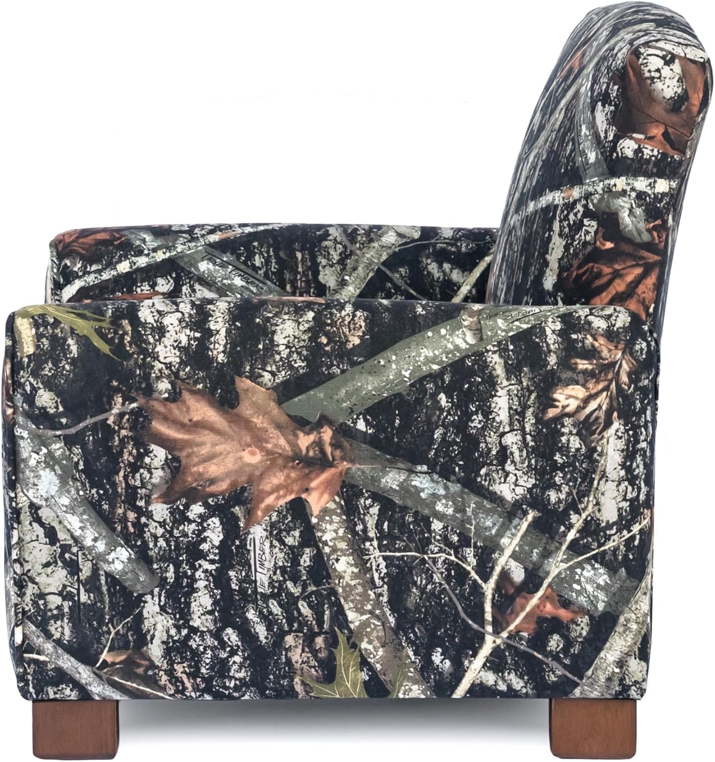 Kid Rocking Chair for Toddlers, Child Chair for Little Kids, Upholstered Toddler Armchair for Children, Comfy and Cute Little Kid Chairs (Legs, Wood Camo)