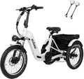 ACTBEST Triker Electric Bike, Peak 1200W Brushless Motor Folding Trike Ebike, 748.8Wh Removable Battery,Up to 70 Miles,Step-Thru 3 Wheel Electric Bicycle,20X3.0 Fat Tire Tricycle for Adults