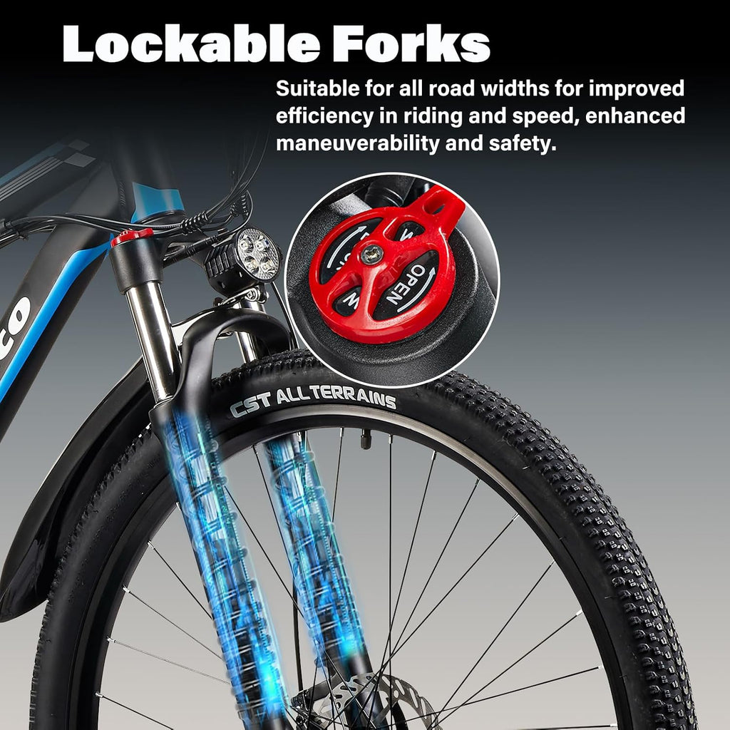 29 Inch Adult Commuter Electric Bike, 750 Watt/Peak 1000 Watt Motor 48V 17.5AH Removable Battery Electric Bike 29' x 2.1' 34MPH Electric Mountain Bike 21 Speed Gear Shift Electric Bike