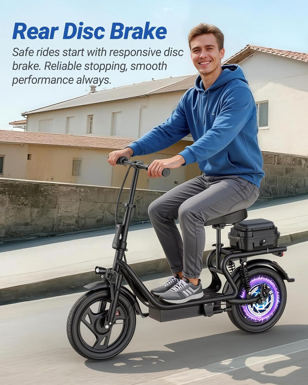 MAXSHOT Electric Scooter for Adults, 8.5/14' Tires, 19/22Mph, 350W/500W Motor, 16-28 Miles Range, Folding E-Scooter with Dual Suspension,APP Control