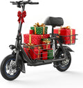 URBANMAX Electric Scooter with Seat for Adult,550W Motor,Up to 18.6 MPH,Max Range 20 Miles,Includes Ample Storage Basket for Pets Dogs Items