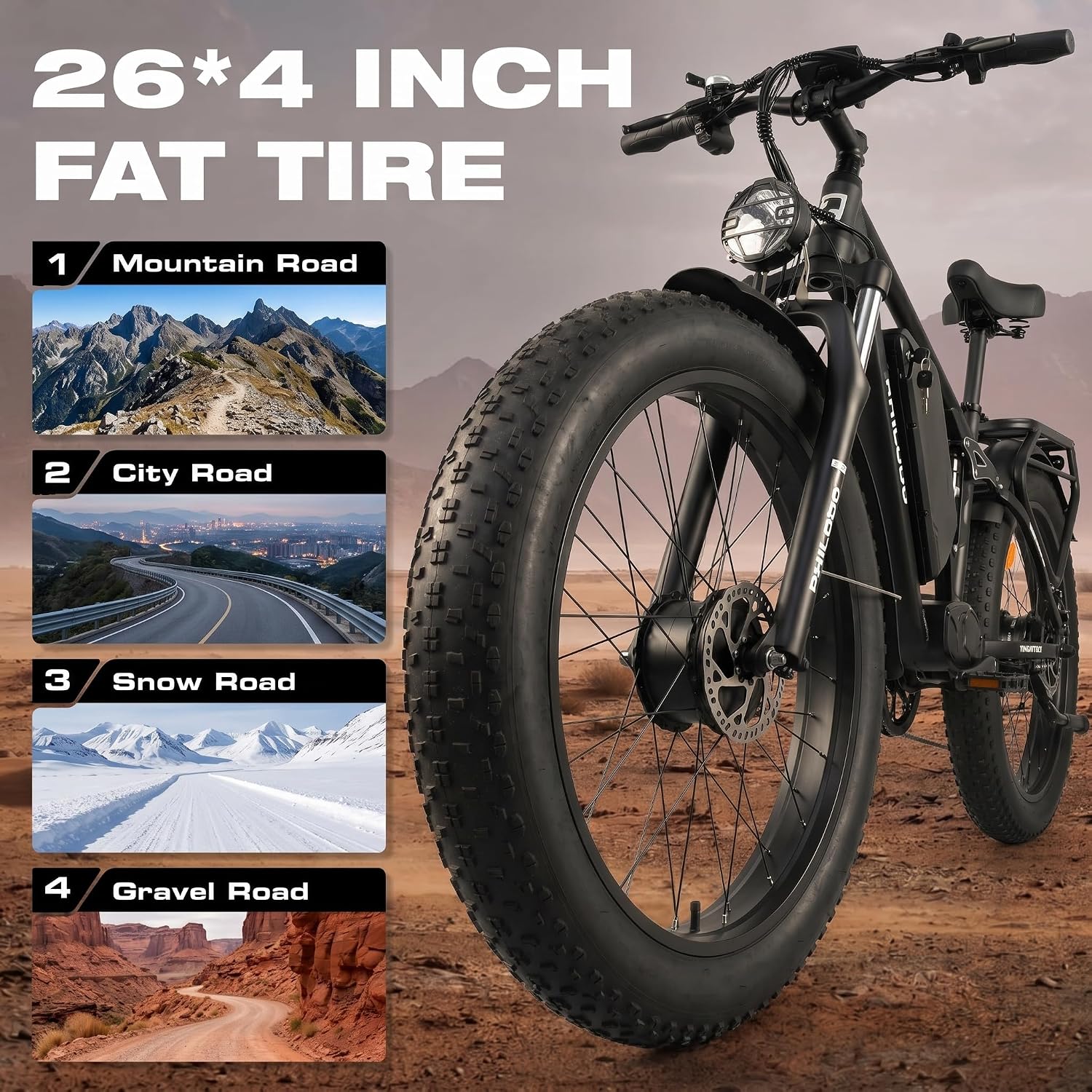 Forester 5000W Peak Dual Motor Electric Bike - 45 MiIe P-hour High-Speed, Fat Tire Ebike with 60V 25Ah Battery, 100+ Mile Range, Full Suspension & Hydraulic Brakes for Adult Off-Road Commuting