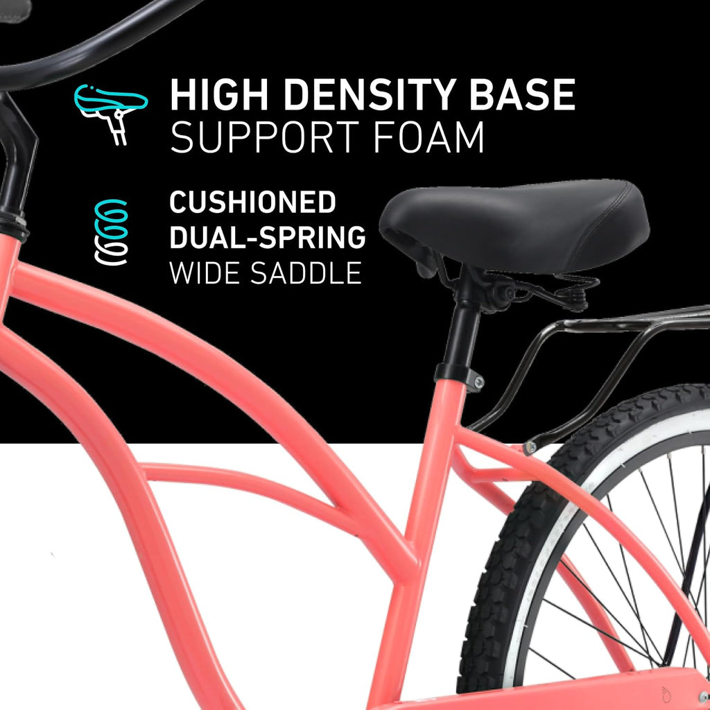sixthreezero Around The Block Women's Beach Cruiser Bike
