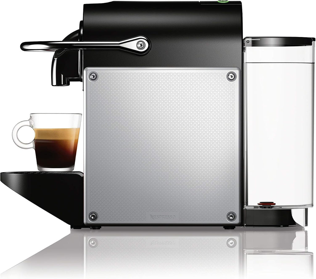Nespresso Pixie Coffee and Espresso Machine by De'Longhi with Milk Frother, Aluminum, 34 ounces
