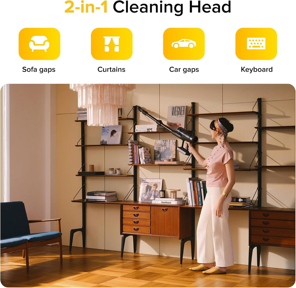 roborock H60 Ultra Cordless Stick Vacuum Cleaners, Upgraded 210AW Suction Stick Vacuum with 90-Min Runtime, 90° Bendable Tube, LED Dust Detection, Vacuum Cleaner for Carpets, Hard Floors & Pet Hair