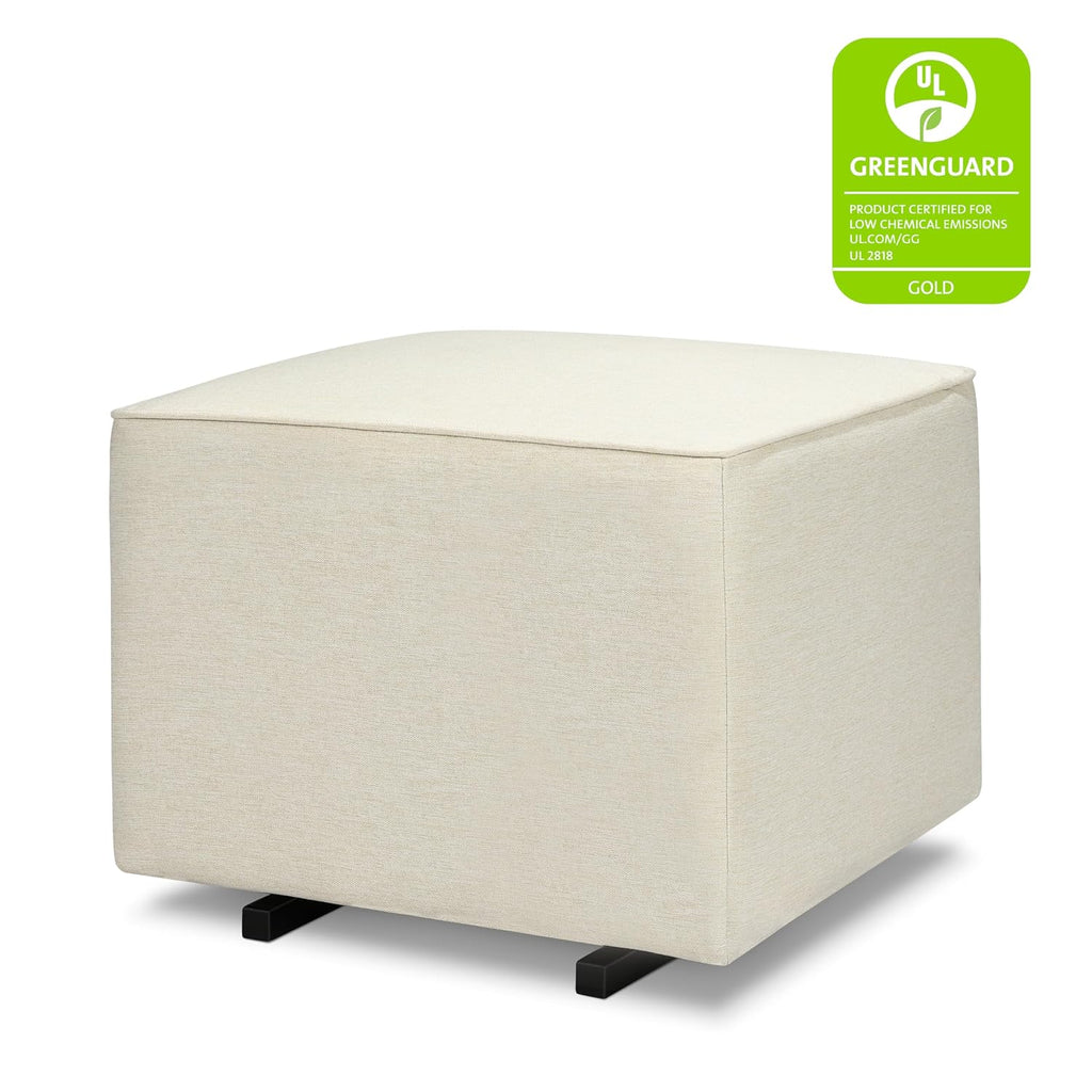 Davinci Universal Gliding Ottoman in Vanilla, GREENGUARD Gold & CertiPUR-US Certified