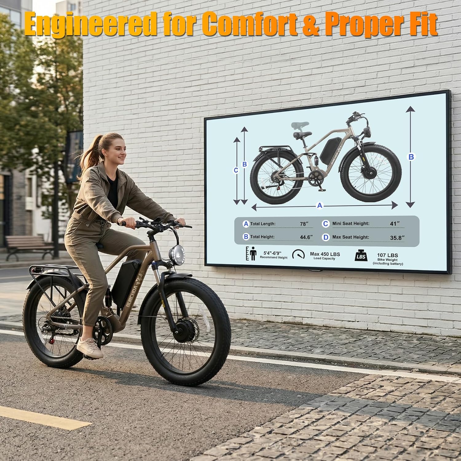 2026 Dual Motor Electric Bike for Adults AWD 5000W/3000W Peak 40 MPH/30 MPH E Dirt Bike, 52V/48V Removable Battery 65/80/150 Miles Max Long Range with Full Suspension 26' Fat Tires Mountain Bike