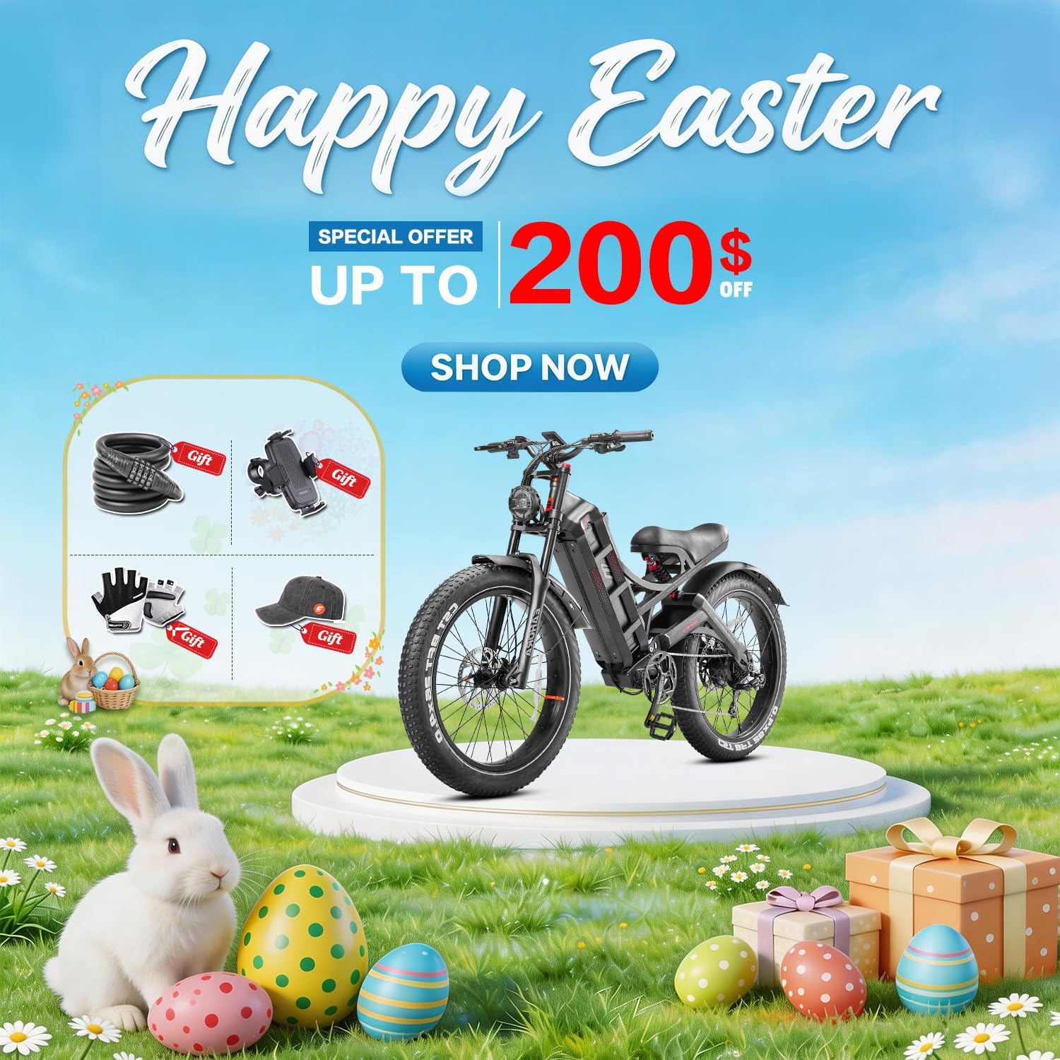 eAhora 2026 Romeo Pro 3 50MPH Electric Bike for Adults 5600W Dual Motor E Bike 60V/80Ah 250 Miles Long Range Electric Bicycle,26 * 4.0 Fat Tire Full Suspension Electric Mountain Bike Delivery Commute