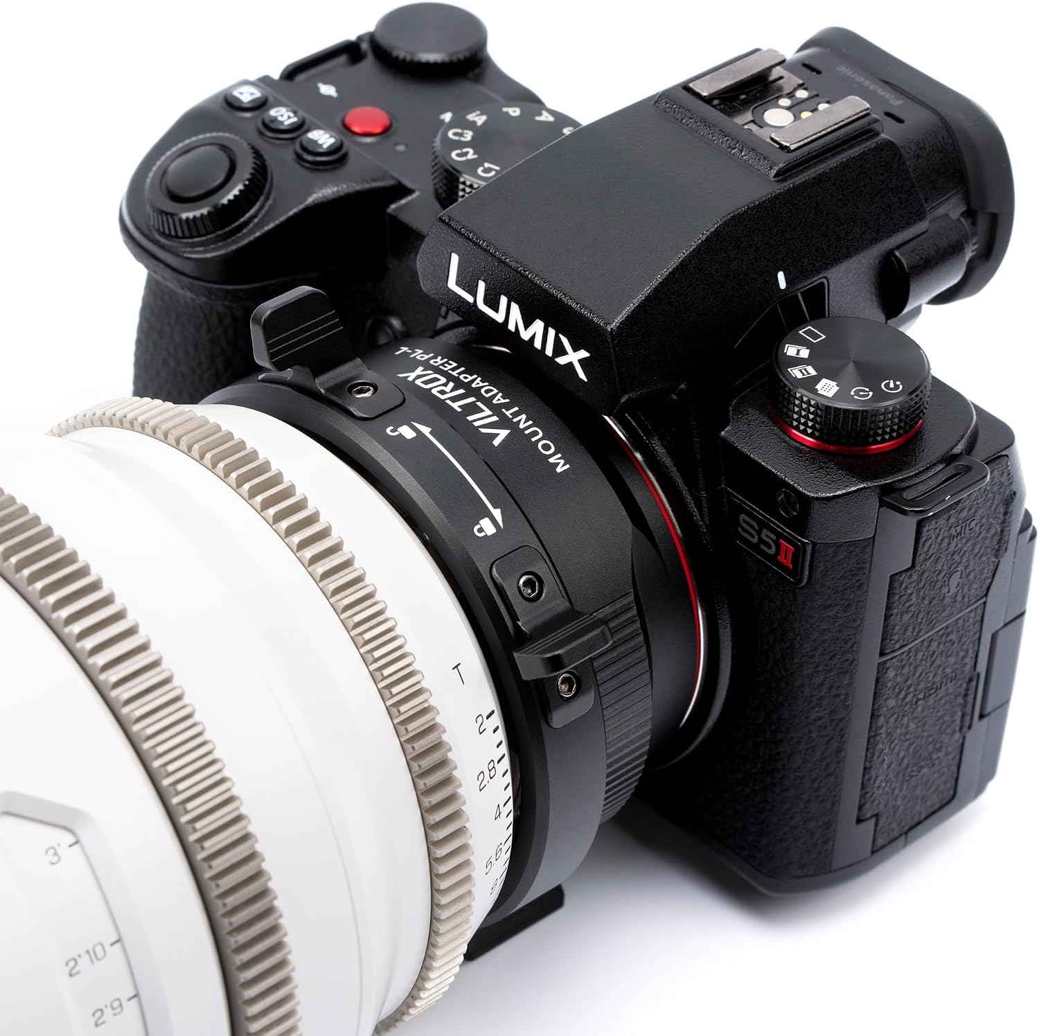 VILTROX PL-L Lens Mount Adapter Ring Compatible with PL Lens to L Mount Camera Panasonic S1 S1R S1H S5/Leica SL SL2 CL TL/Sigma FP DSLR Cameras, with Two caps, Detachable Ring Base