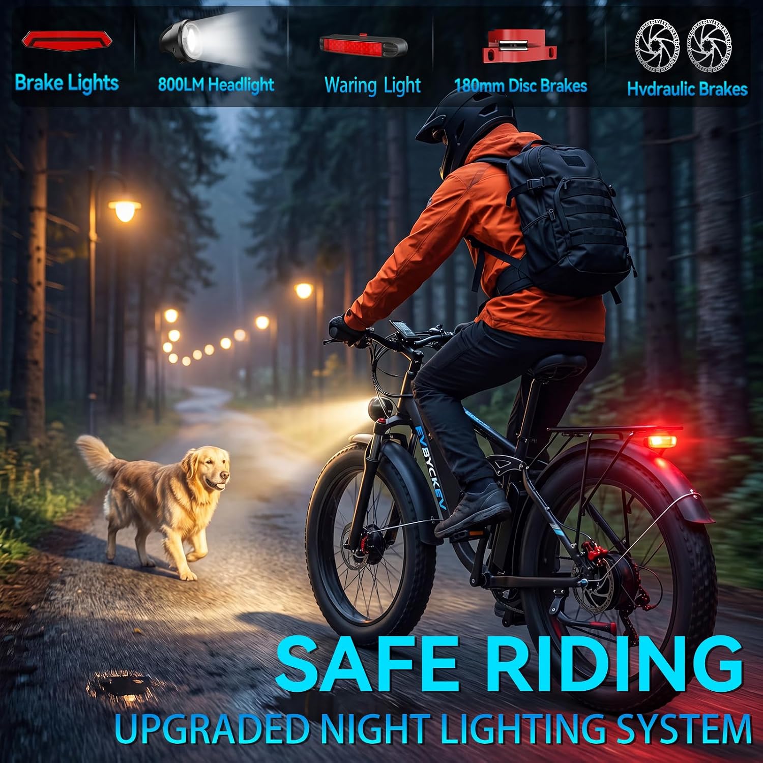 9000W Peak Electric Bike for Adults,58V Max-Output 1856Wh Dual Motor Ebike,34Ah Battery 47MPH Up to 105Miles Fast 24' x4.0 Fat Tire Ebike,Full-Suspension Mountain E-Bike for Beach Snow