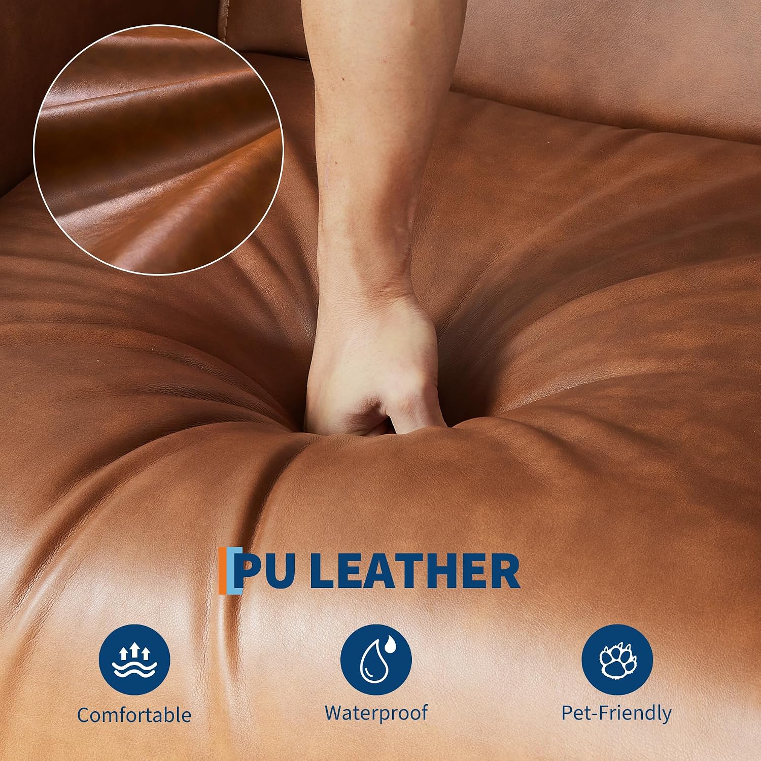 Power Recliner Chair, 270° Swivel Glider with USB Charging Port, Large PU Leather Seat, Wide 22.4', Ergonomic High Back for Living Room, Nursery (Power Walnut)
