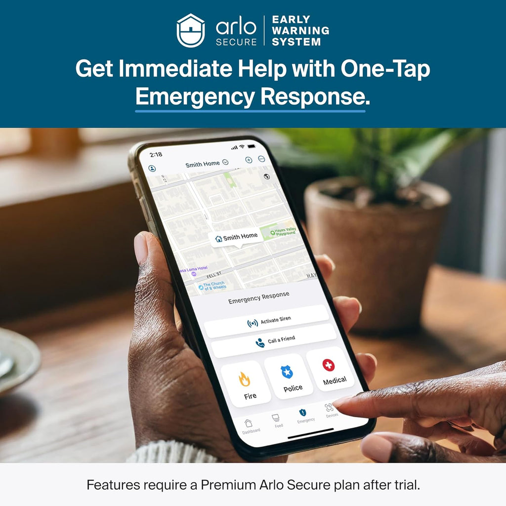 Arlo Pro Security Camera 2K HDR (6th Gen, 2025 Release) - Wireless Outdoor Camera, Rechargeable Removeable Battery, Event Captions, Emergency Response, 1-Month Trial of Secure Plan, 1 Cam, White