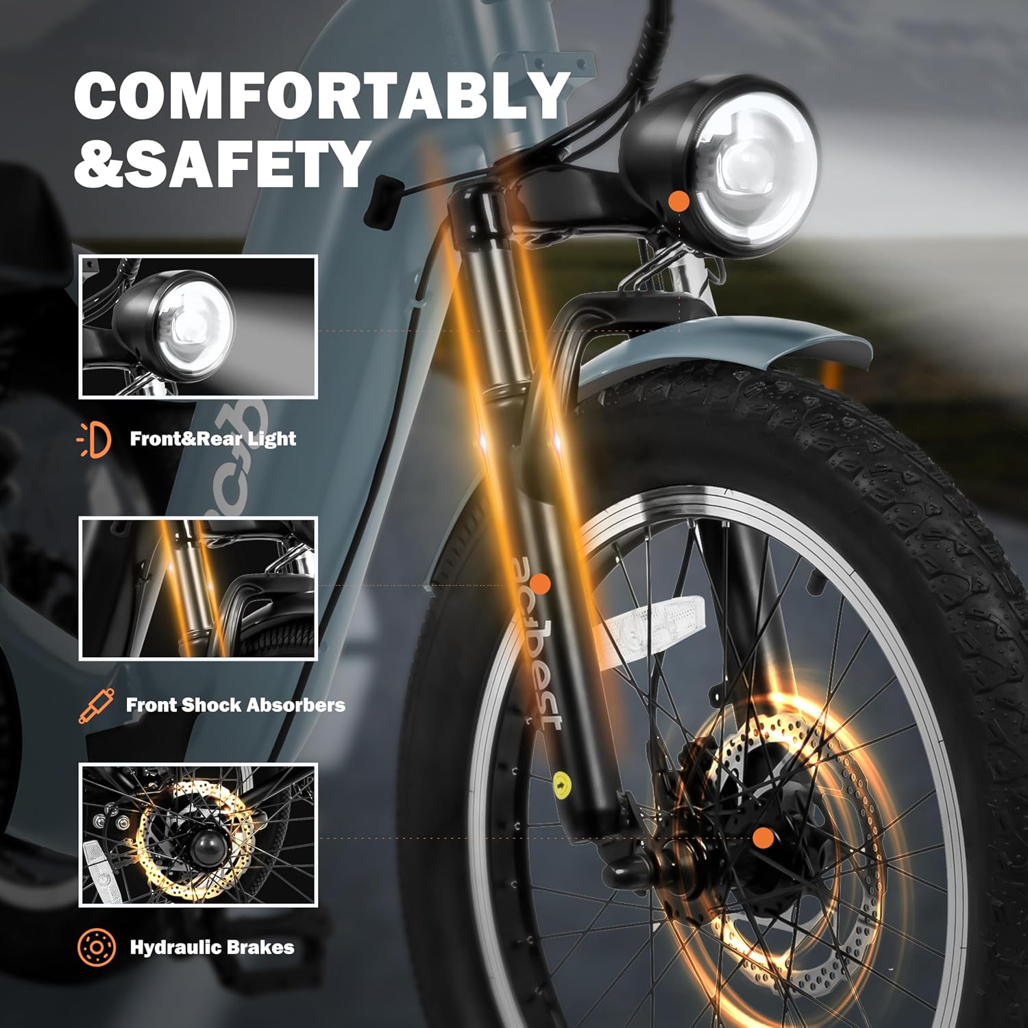 ACTBEST Triker Electric Bike, Peak 1200W Brushless Motor Folding Trike Ebike, 748.8Wh Removable Battery,Up to 70 Miles,Step-Thru 3 Wheel Electric Bicycle,20X3.0 Fat Tire Tricycle for Adults