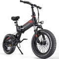 TotGuard Electric Bike,20' Electric Bike for Adults 500W Brushless Motor, 19.8MPH Fat Tire Ebike,Foldable Adult Electric Bicycles with 48V 10Ah Removable Battery,7-Speed,SGS Certified to UL 2849
