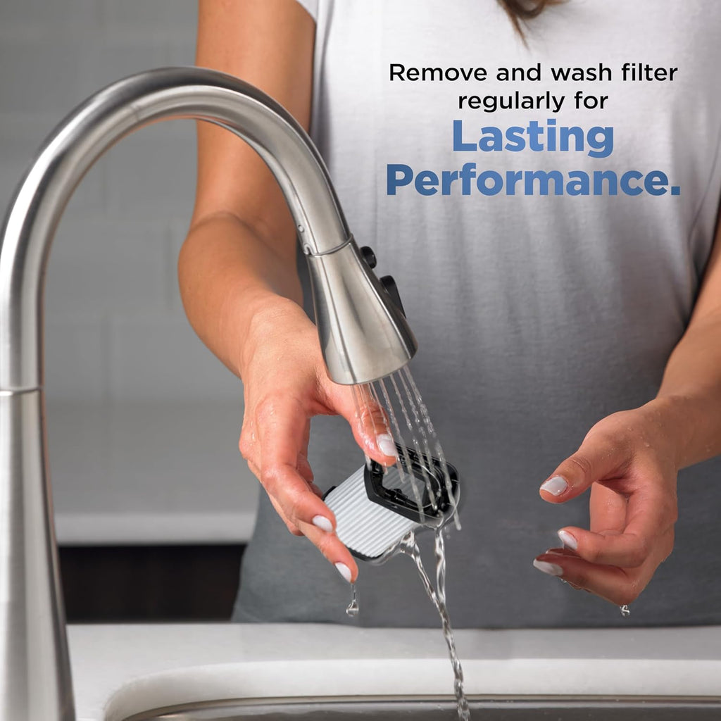 Shark WANDVAC Power PET Cordless Hand Vac, Ultra-Lightweight & Portable with Powerful Suction & Boost Mode, NEW FurFins Tool & Duster Crevice Tool, Designed for Car & Pet Homes, White, WV410WH