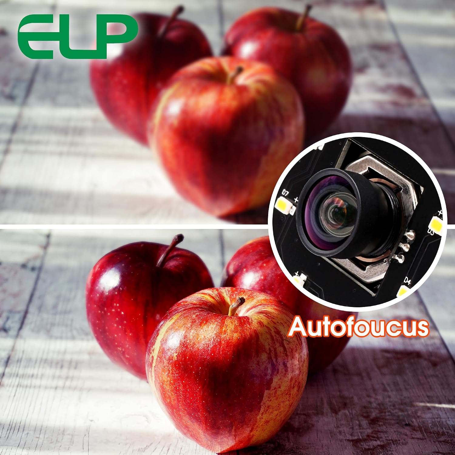 ELP 4K USB Camera Night Vision 8mp Autofocus Webcam for Computer Mini UVC USB2.0 Lightburn Camera IMX415 USB Security Camera PC Camera for Raspberry pi Jetson Nano (100degree No Distortion Lens)