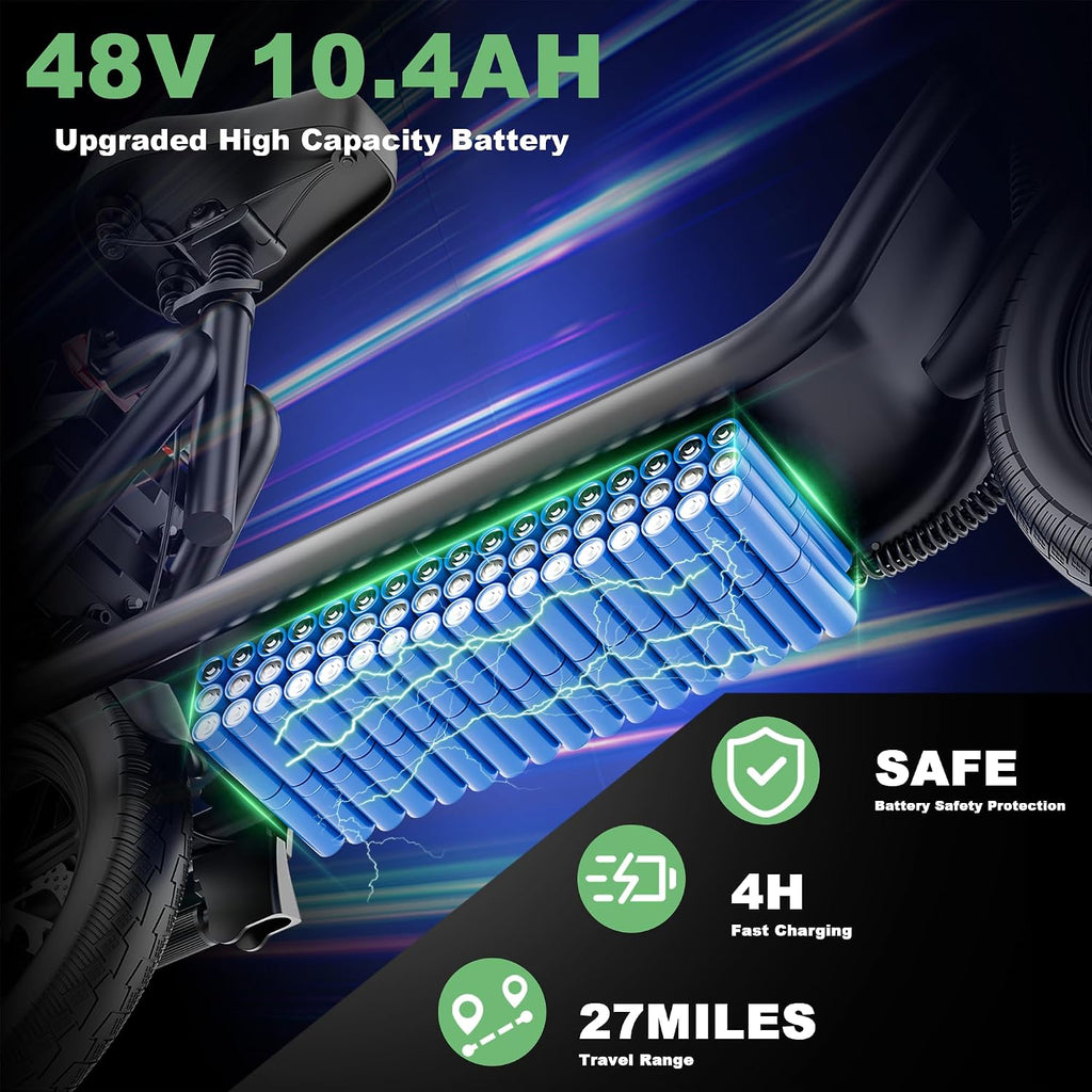 NAVIC Electric Scooter with Dual Suspension, 8.5'/10' Tires, 350W/500W Motor, 19/22 Mph, Max 22/25/27/49Miles Range, Foldable E Scooter for Adults with Braking, App Control