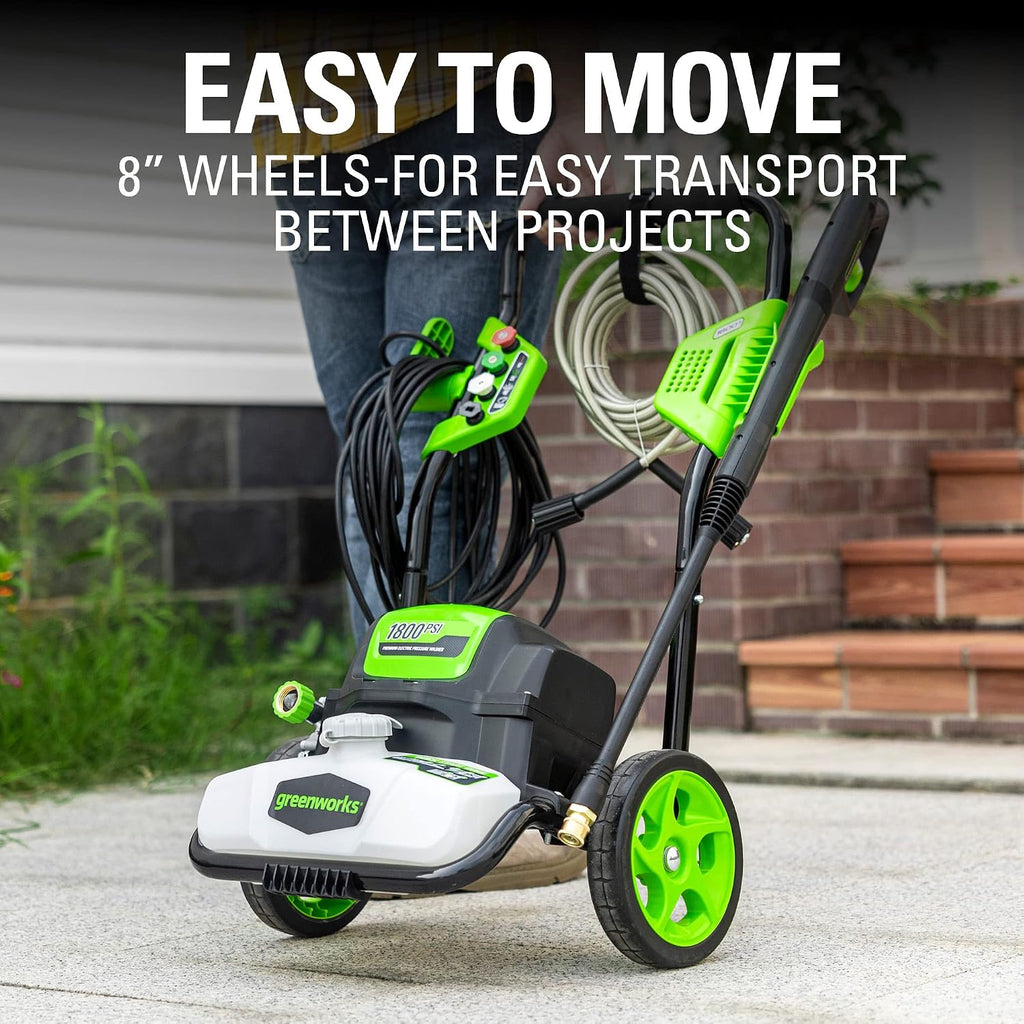 Greenworks 1800 PSI 1.2 GPM Pressure Washer (Open Frame) PWMA Certified