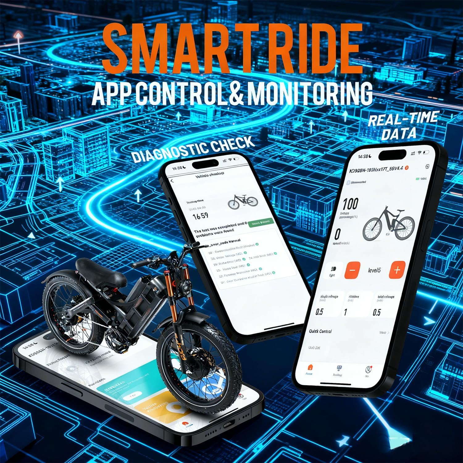2026 eAhora Romeo Dual-Motor Ebike - 50Mph 5600W 60-80AH 250Miles Long Range Electric Bike for Adults, Full Suspension Hydraulic Brakes Electric Bicycle, 26' Mountain Bike for Off-Road Commuting