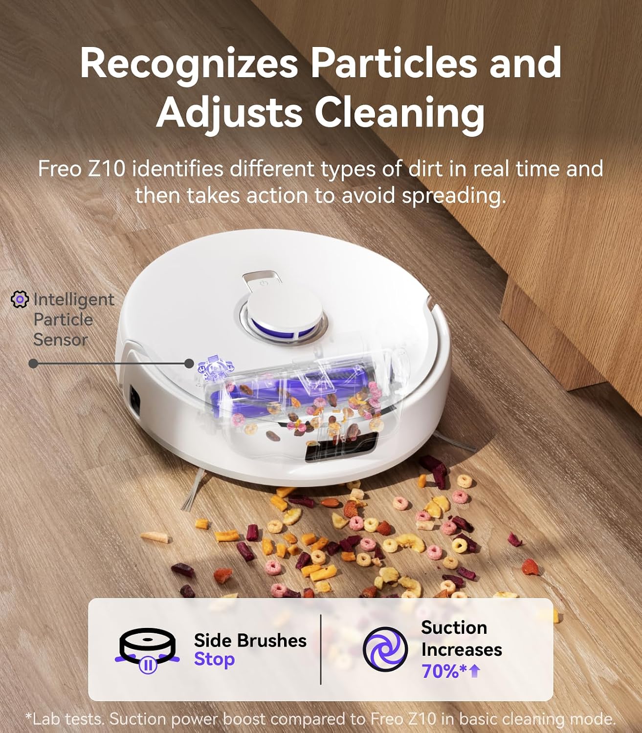 NARWAL Freo Z10 Robot Vacuum and Mop Combo, Tangle Free Robot Mop, 15,000Pa Suction, Adapts to Hard-to-Reach Areas,Self-Emptying,Mop Washing & Drying, Obstacle Avoidance,for Pet Hair & Floor (Renewed)
