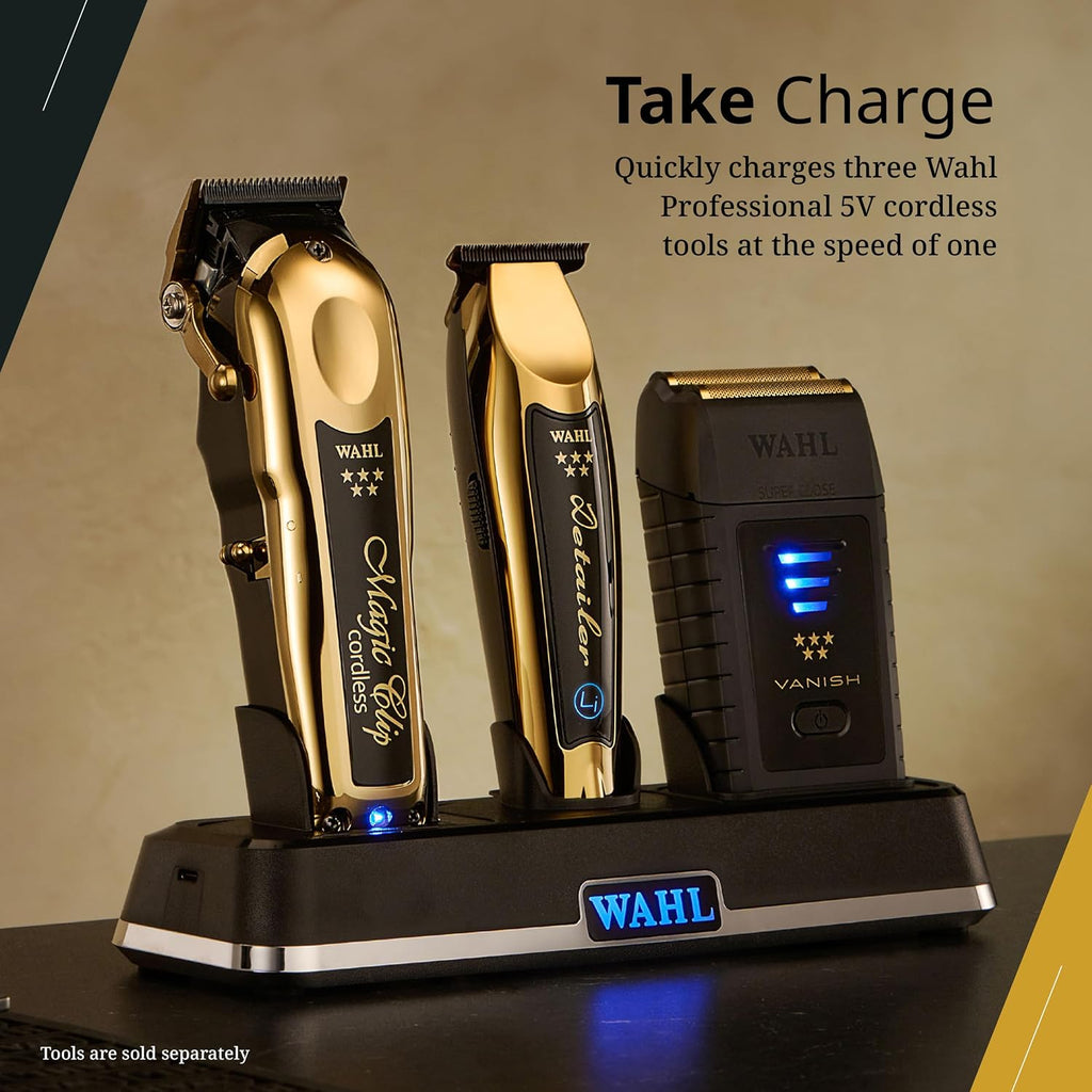Wahl Professional Power Station for Barbers and Stylists, High-Performance Multi-Tool Charging Station