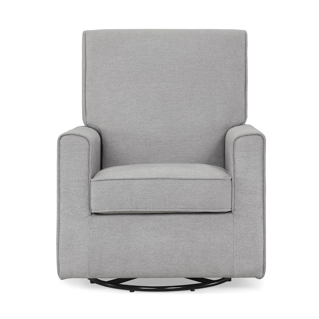 Delta Children Sophie Nursery Glider Swivel Chair with LiveSmart Performance Fabric Fabric, Nickel