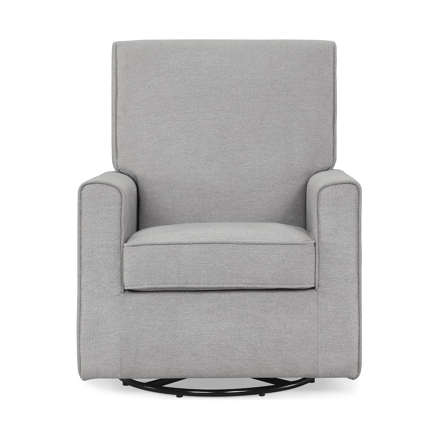 Delta Children Sophie Nursery Glider Swivel Chair with LiveSmart Performance Fabric Fabric, Nickel