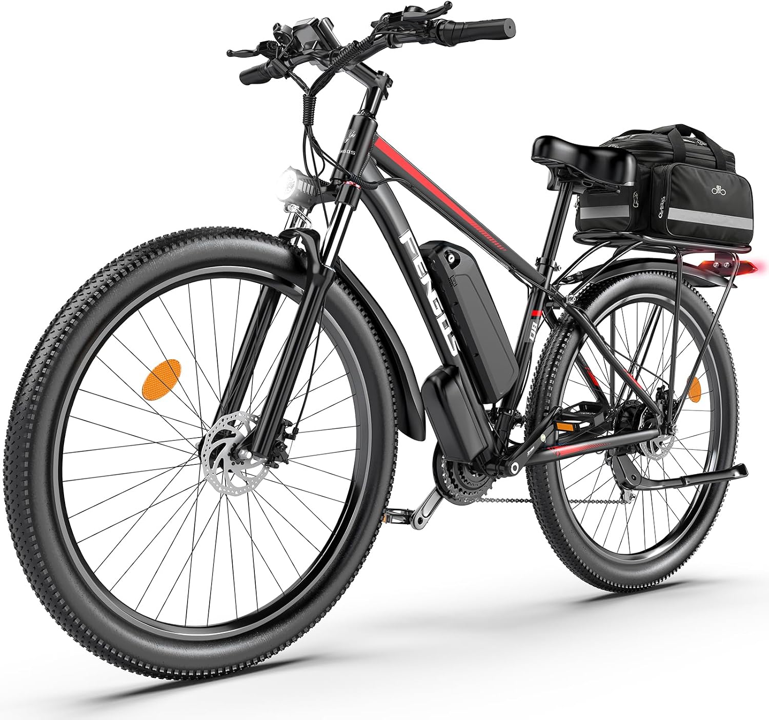 2000W Ebike for Adults, 80 Mile 35MPH Electric Mountain Bike, 48V 840WH Aluminum Electric Bicycle, 21-Speed Gears E Bike, Dual Disc Brakes with Brake Taillight, 27.5' Tire, Front Dual Suspension