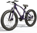 Betterland Outdoor 26 Inch Wheels Fat Tire Mountain Bike, 21-Speed Bicycle with Dual Front Suspension, High Carbon Steel Frame with Double Disc Brake and Anti-Slip Bicycle for Adults