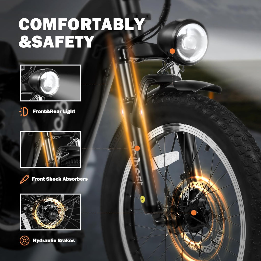 ACTBEST Triker Electric Bike, Peak 1200W Brushless Motor Folding Trike Ebike, 748.8Wh Removable Battery,Up to 70 Miles,Step-Thru 3 Wheel Electric Bicycle,20X3.0 Fat Tire Tricycle for Adults