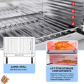 Salamander Broiler, Electric Raclette Grill Melter, Commercial Wall Mount Stainless Steel Toaster Oven 50℃-300℃ for Cheese Steak Meat