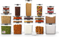 Rubbermaid Brilliance BPA-Free Airtight Food Storage Containers with Lids Set of 20 with Scoops Perfect for Kitchen and Pantry Organization