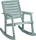 SAFAVIEH Outdoor Collection Alexei Ash Grey Rocking Chair