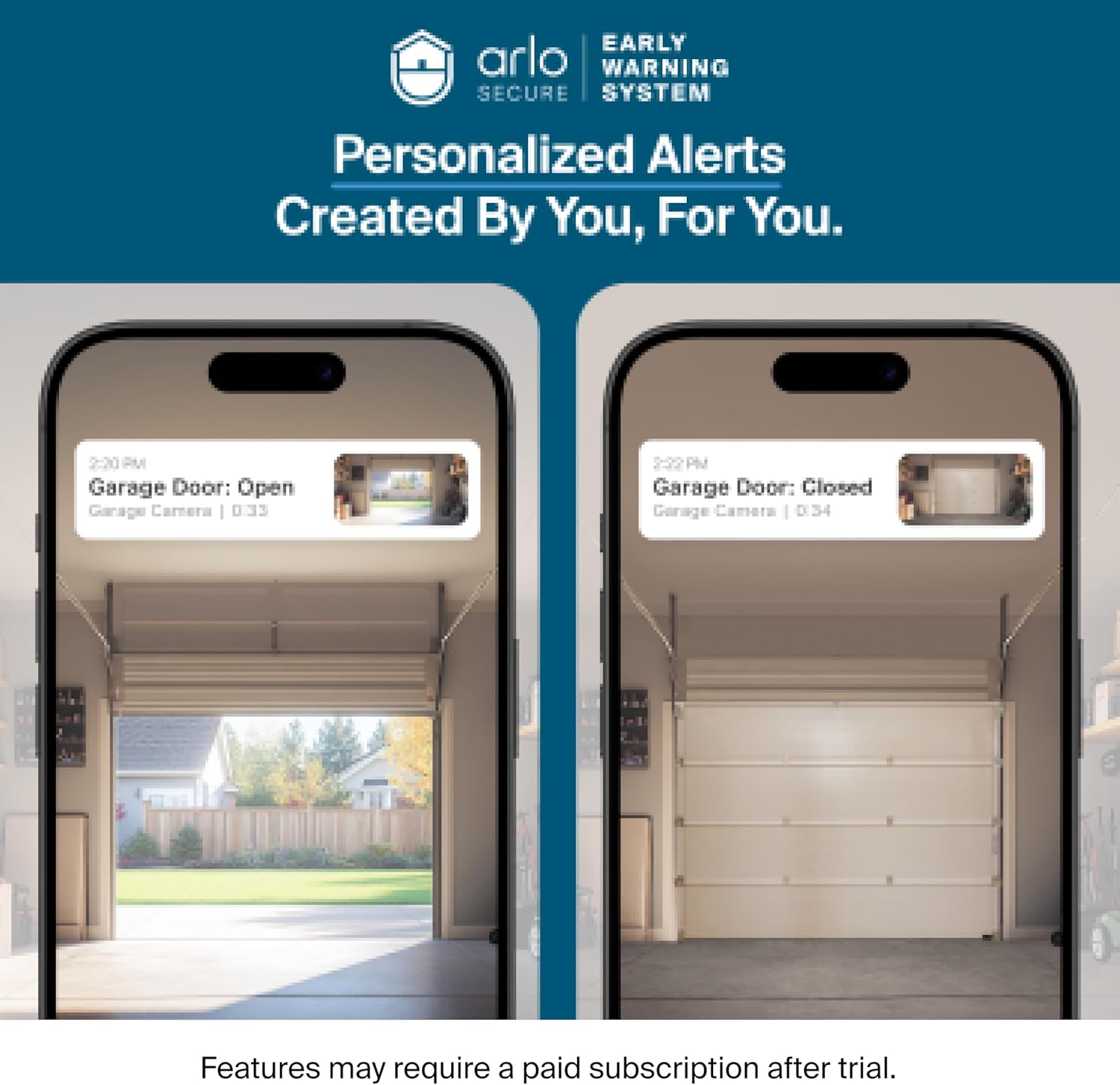Arlo Pro Security Camera 2K HDR (6th Gen, 2025 Release) - Wireless Outdoor Camera, Rechargeable Removeable Battery, Event Captions, Emergency Response, 1-Month Trial of Secure Plan, 1 Cam, White