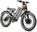 2026 eAhora Romeo Pro 3 Electric Bike for Adult, Peak 5600W Dual Motor, 50mph, 60V 80Ah Battery, 250 Miles Long Range, 26'*4.0 Fat Tire, Air Suspension, App, Commute, Delivery, All-terrian