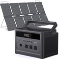 DaranEner 600W Portable Power Station (1200W Peak), 576Wh LiFePO4 Battery Solar Generator with 100W Solar Panel, 3.3H Fast Charge, Emergency Backup for Home Use, CPAP, Camping, RV, Off-Grid Power
