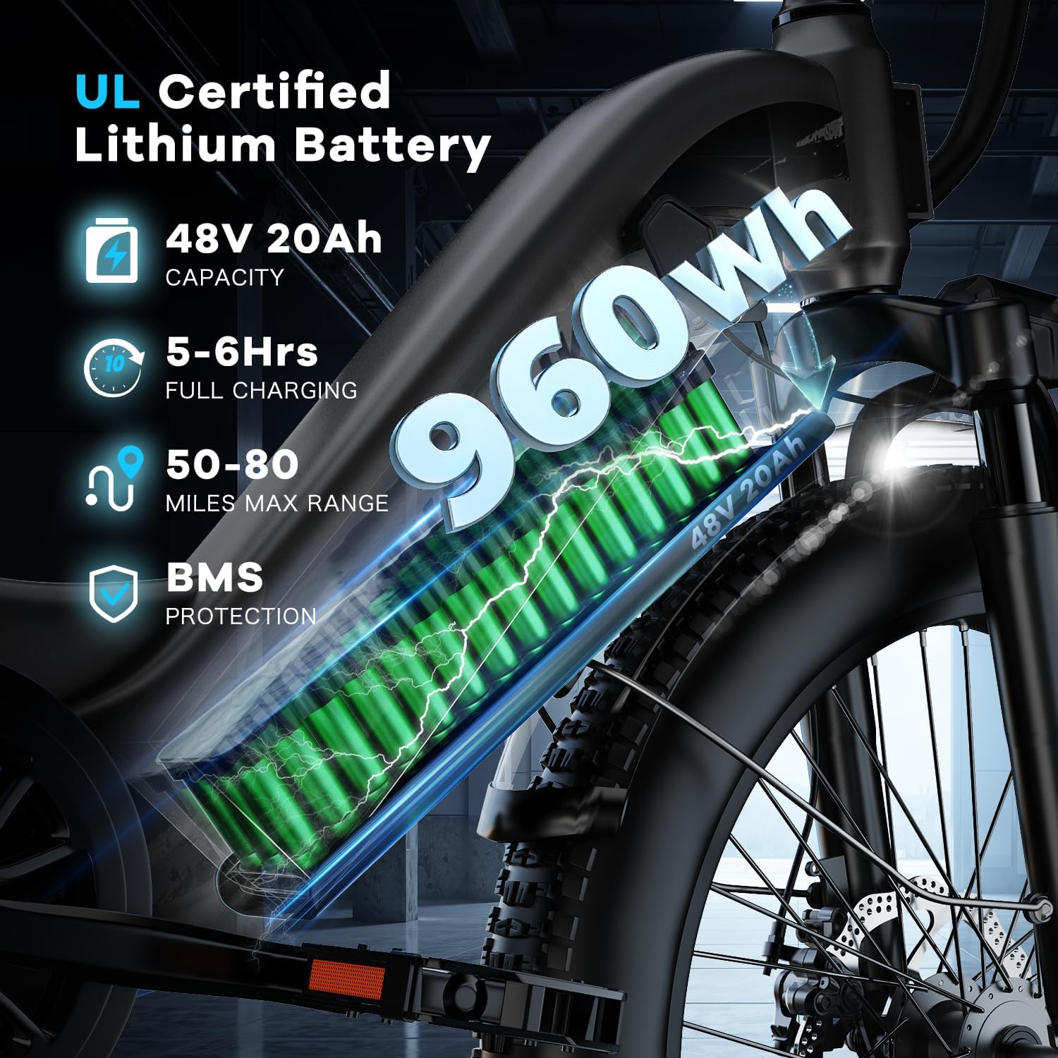 Electric Bike for Adults 1000W 1500W Peak Motor 15AH 20AH Removable Battery 70Miles 80Miles UL 2849 Certified Electric Commuter Bike Front Suspension Ebike