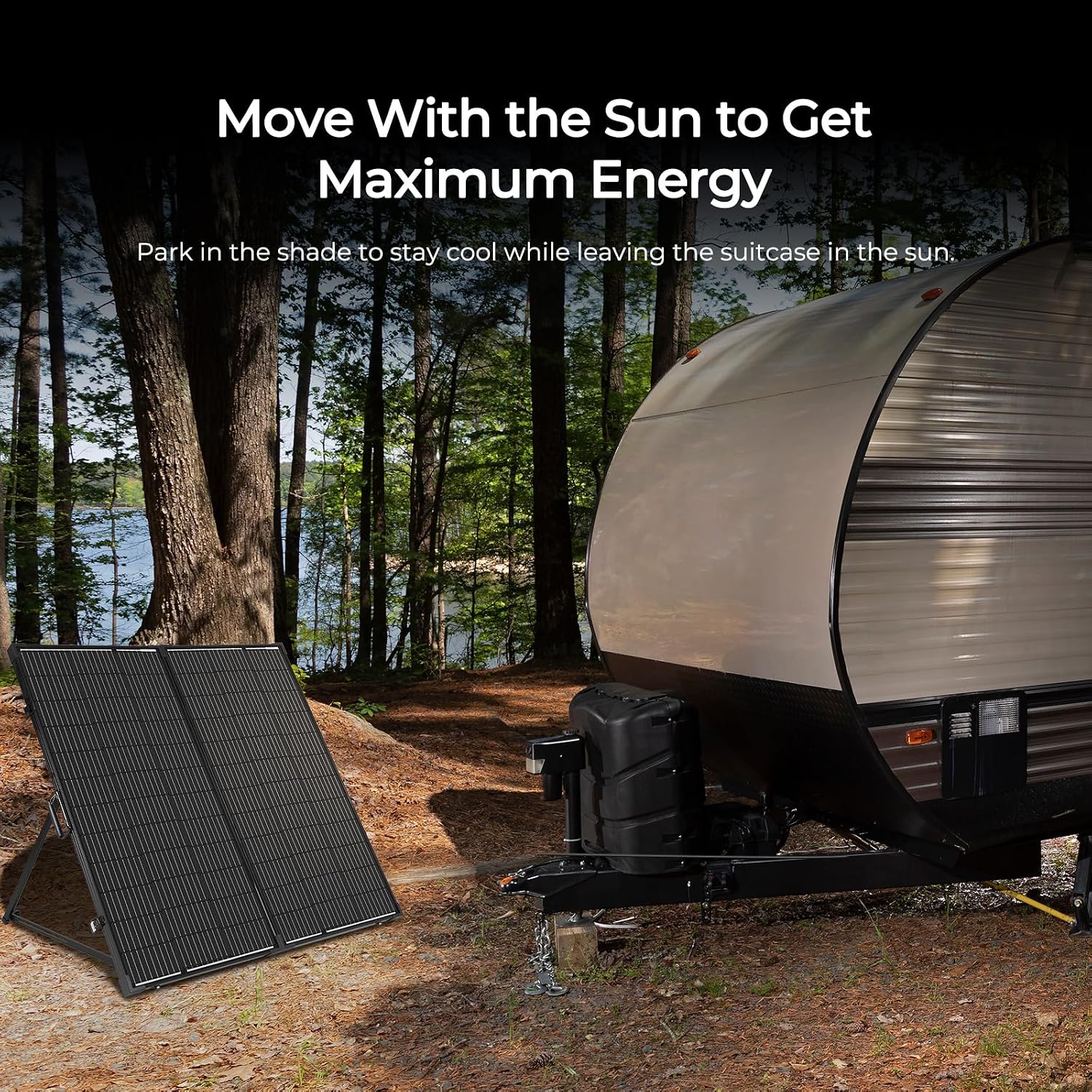 Renogy Solar Panels, 200W RV Solar Panel Kit for Power Station, Portable Solar Panel with Waterproof 20A Charge Controller, Sturdy Kickstand, IP65 Waterproof, for Outdoor Camping, RV, Emergency Backup