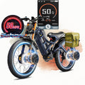 eAhora 2026 Romeo Pro 3 5600W 50Mph High-Torque Ebike, 60V 80Ah 250-Mile Long Range Electric Bike for Adults, Adjustable Air Suspension, 26'' Puncture-Proof Tire, UL 2849 Certified by TÜV