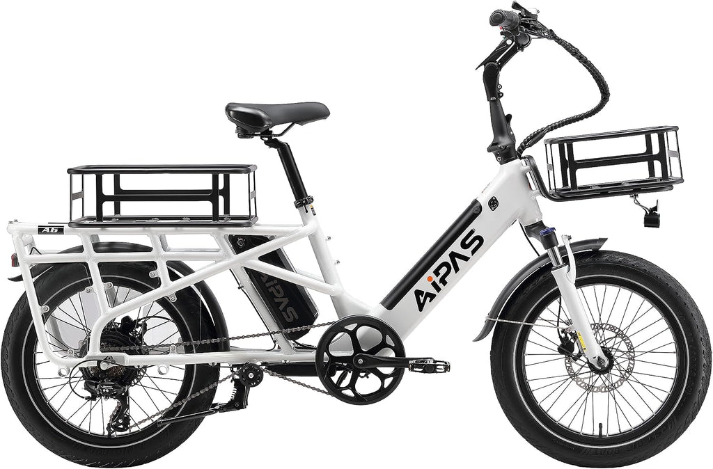 Aipas Bike Accessories 3 in 1 Include Bike Basket Front, Bike Basket Rear, and Bike Front Rack with Large Capacity Quick Assemble.Compatible with Aipas eBike Models (A2, A4, F3, C1, C2, M1pro, M2pro)